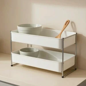 Expandable Under-Sink Storage Shelf